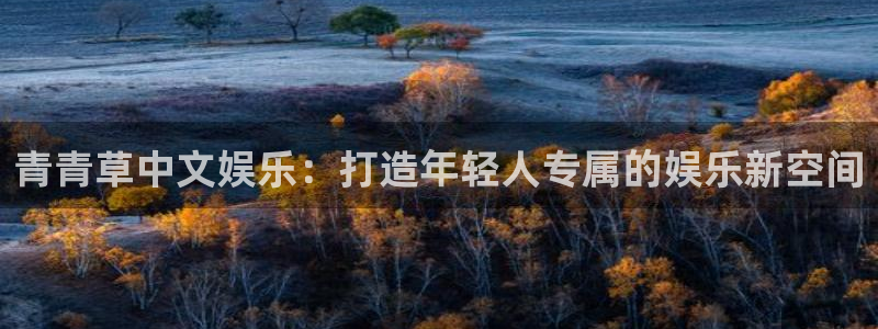 大满贯5招商：青青草中文娱乐：打造年轻人专属的娱乐新空间