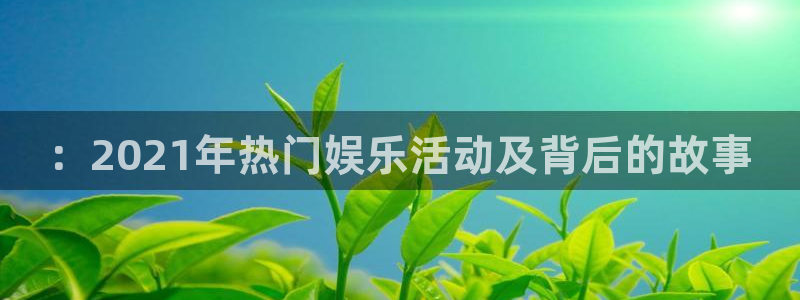 大满贯体育官网：：2021年热门娱乐活动及背后的故事