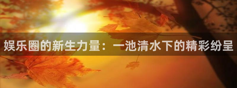 大满贯体育4：娱乐圈的新生力量：一池清水下的精彩纷呈